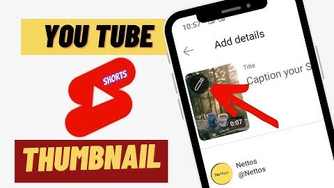 Costum YouTube Shorts Thumbnail |Paano maglagay ng shorts Thubnail
