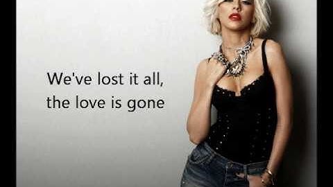 Christina Aguilera  - You Lost Me with lyrics on screen
