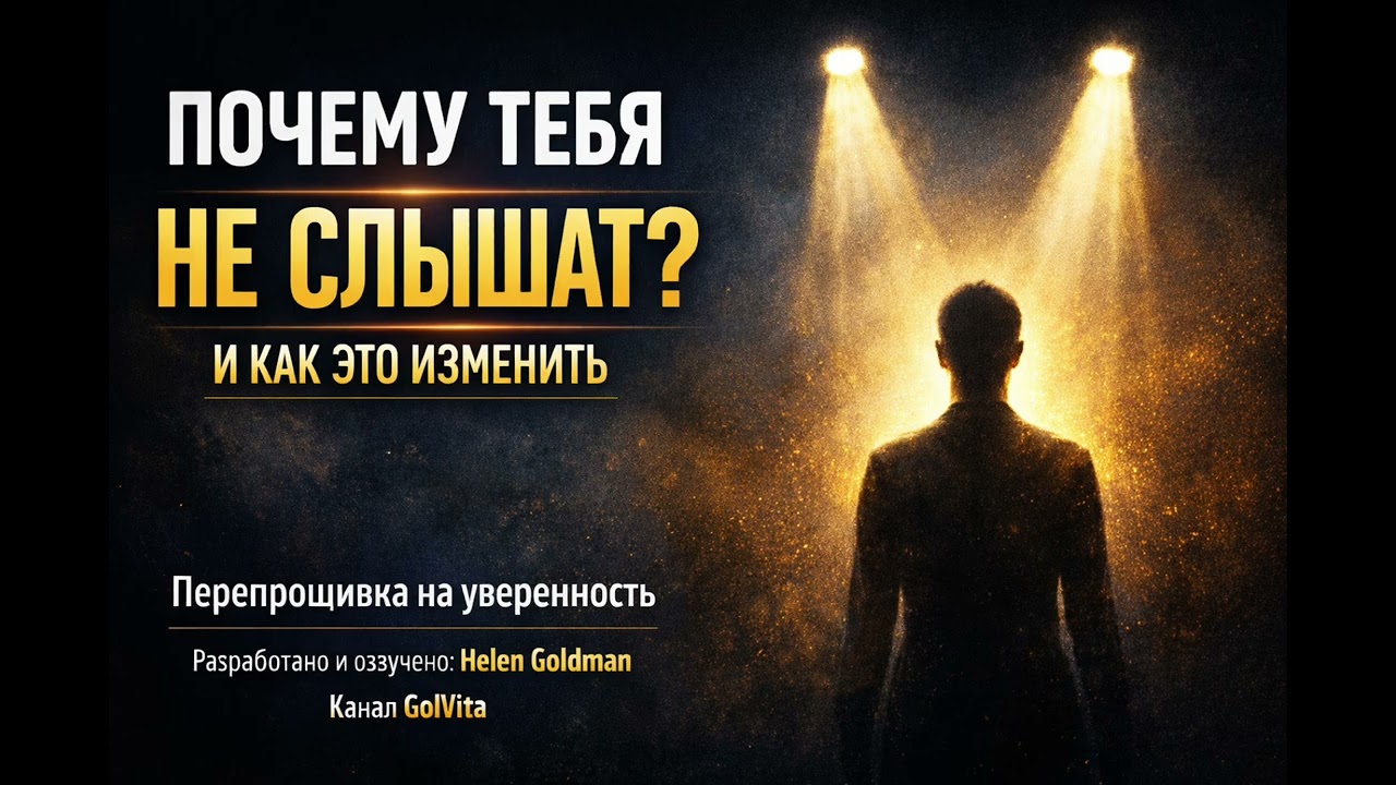 ПОЧЕМУ ТЕБЯ НЕ СЛЫШАТ — И КАК ЭТО ИЗМЕНИТЬ? Глубокий гипноз на уверенность, силу и влияние