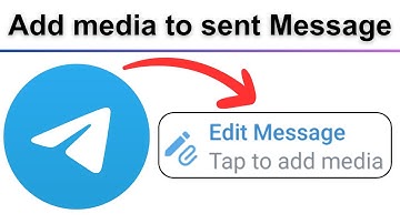 Add media to sent text message in telegram