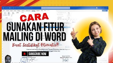 Cara Membuat Sertifikat Otomatis dengan Mail Merge di Ms. Word