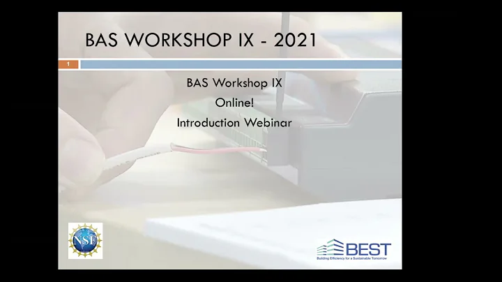 2021 BAS Workshop IX: Overview and Tools webinar