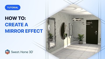 Sweet Home 3D Tutorial - 1 Minute to create a mirror effect