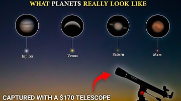 How Planets Really Look Through a $170 Telescope (Saturn, Jupiter, Mars!)✨🔭