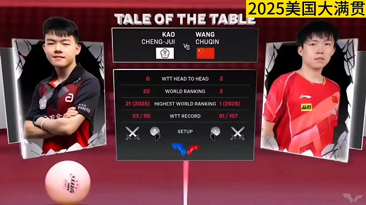 高承睿vs王楚钦｜2025WTT美国大满贯男单1/16决赛｜Kao Cheng-Jui vs Wang Chuqin