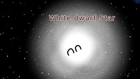 timeline of White dwarf #planetball  #space #animation