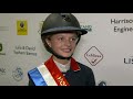 Tabitha Kyle taking both the 128cm and 138cm Championship titles | Horse of the Year Show 2019