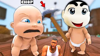 SHINCHAN BECAME A BABY AND TRIED TO KILL AMAAN and CHOP | AMAAN-T