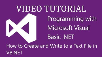Write Text File VB.NET -: Reading, Writing, and Sorting text files (vb.net)