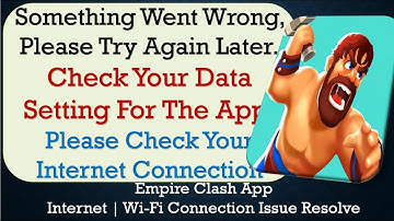 How to Fix Empire Clash, Mobile data on but No internet Problem Solved in Android