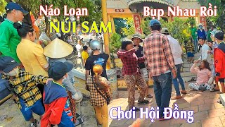 Náo Loạn..!!Cảnh Người Xô Kẻ Đánh Chưa Từng Thấy Vía Bà Chúa Xứ Núi Sam Châu Đốc 2024