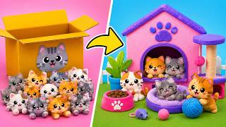 🐱💖 We Built the CUTEST Cat Care Center Ever! 500 Tiny Kittens to Love!