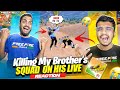 Killing my small brothers squad on his live angry reaction of small bro   garena free fire india