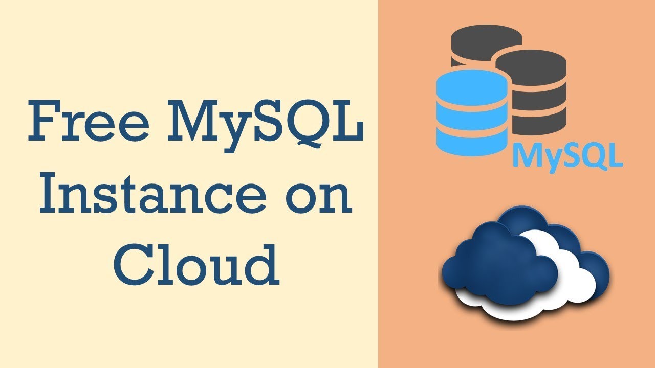 โฮสติ้ง mysql  New 2022  Free MySQL Instance on Cloud