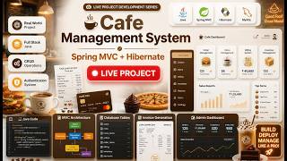 ☕🚀 Cafe Management System Live Project Using Spring MVC + Hibernate | Full Stack Java Project