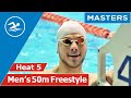 Svyatoslav Lobach at 50m Freestyle - Heat 5 / Belarus Masters Swimming Championships 2020