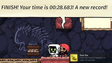 Spelunky 2 - "Track Star" achievement (tutorial speedrun under 30s)