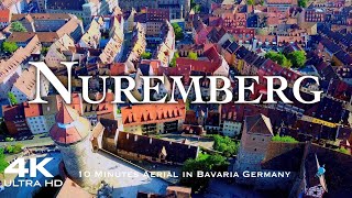 NUREMBERG Nürnberg 🇩🇪 Drone Aerial 4K Drohne 2022 🔥 Europe's largest Castle | Bavaria Germany
