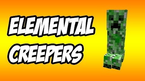 Minecraft: Elemental Creepers! (Mod Review)
