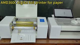 Amydor AMD360C digital foil printer for paper, PVC, wedding cards, invitation cards, certificate