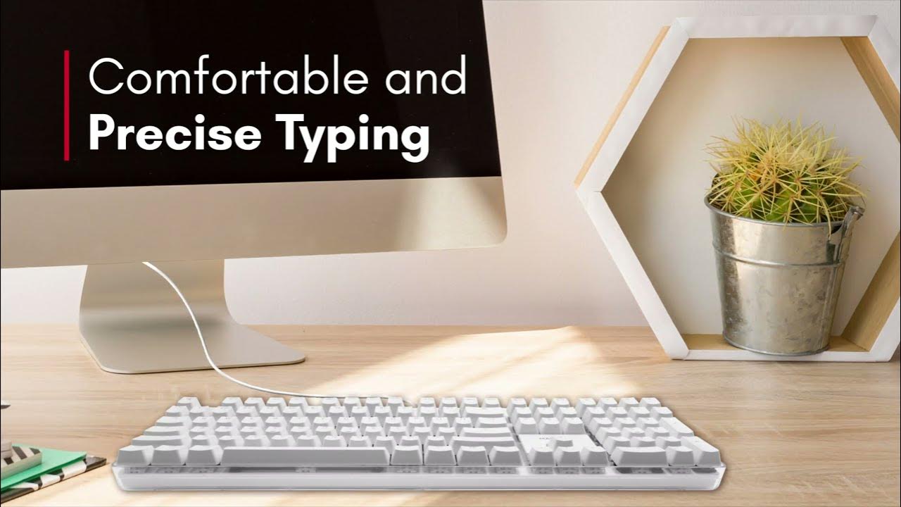 Backlit Mechanical Keyboard for Mac Tactile Typing with Illuminated