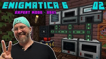 Lets Play Enigmatica 6 Expert EP 2 - Induction Smelter for Seared Bricks, Andesite Alloy, and Brass!