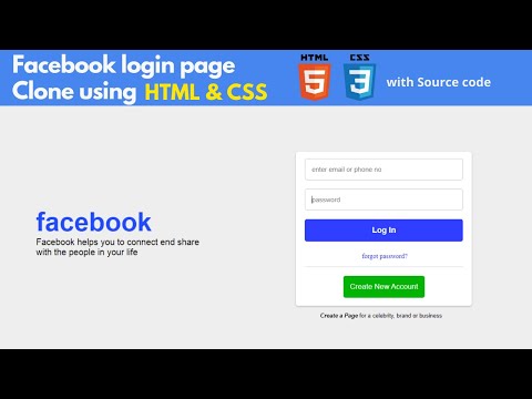 Coding The Facebook Login Page By Hand