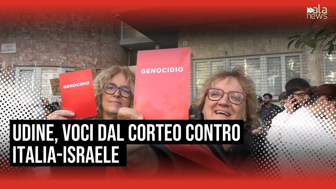 Udine, parte il corteo pro-pal contro Italia-Israele: 