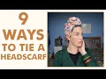 EASY PIN UP HAIRSTYLES: 9 ways to tie a headscarf