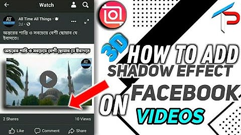 how to make 3D Shadow effect on video background | mobile video editing | 3D black Shadow editing
