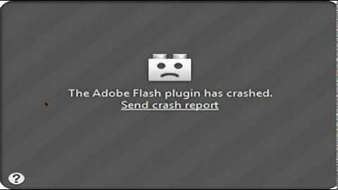 The Adobe Flash Plugin Has Crashed