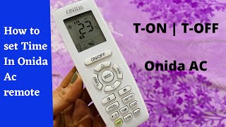 How to set 1 hour timer off button In Onida Ac Remote | Onida AC T-ON & T-Off Button functions screenshot 5