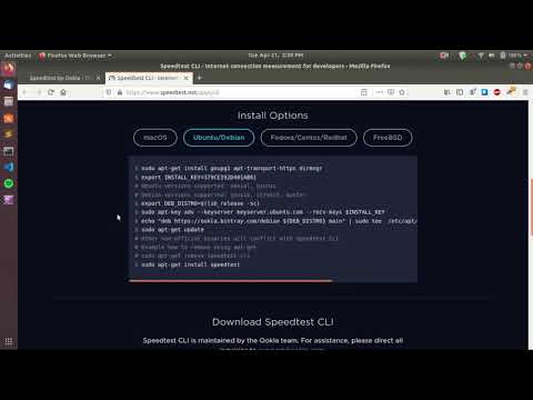 Testing Internet Bandwidth From The Terminal Using Speedtest-cli