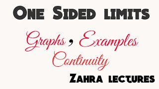 Calculus- One sided limits| One sided limits from graph| Left hand limits and right hand limits