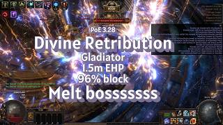 PoE 3.28 Divine Retribution Stack life Gladiato Elderslayer showcase screenshot 1