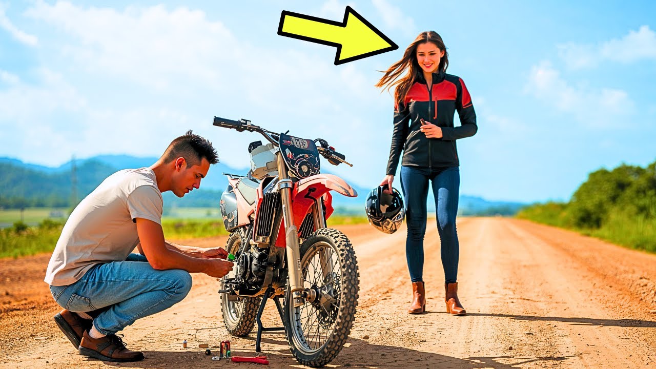 A reparat motorul ei pe drumul de pământ — Fără să știe că era milionara care deținea ferma