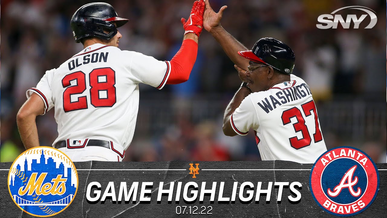 Mets vs Braves Highlights Mets fall victim to Braves home run ball in