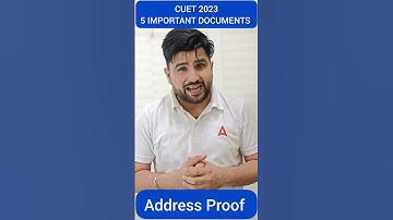 5 Important Documents for CUET 2023 Registration