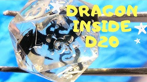 DIY Dragon Inside D20 Dice 20 Sided Dice