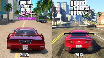 GTA 5 Vs GTA VC Nextgen Edition _ Physics and Details Comparison