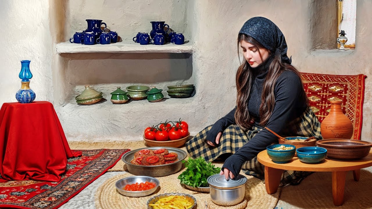 Iranian village life,Northern cutlet cooking among rural traditions ...