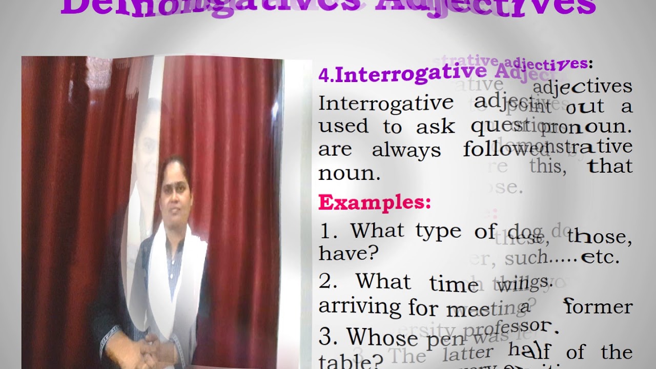 adjectives types of adjectives class 5 7 youtube