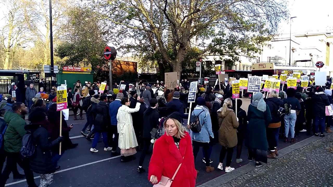 Slavery Protest Libya Embassy London 9th December #2