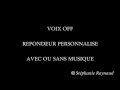 Voix off rpondeur