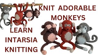 How to Knit a Monkey with Bendable Limbs | Learn Intarsia Knitting