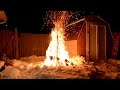 Burning A Christmas Tree 