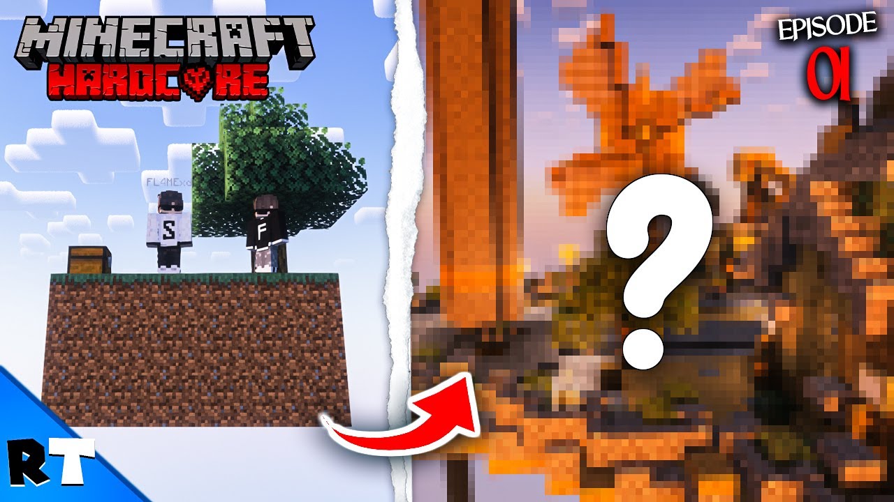 Surviving 24 Hours on Minecraft Skyblock Hardcore! (#1)
