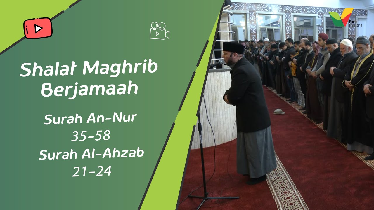 Shalat Magrib Berjamaah Pertama di Masjid Istiqlal Indonesia di Gaza