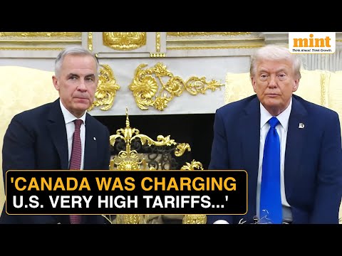 Trump Justifies U.S. Tariffs On Canada During PM Carney's White House Visit | WATCH