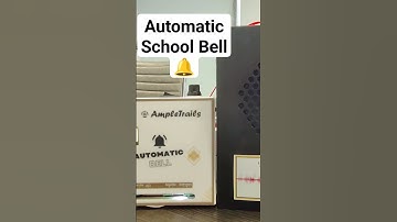 Automatic school bell system with voice announcement #innovation #efficiency